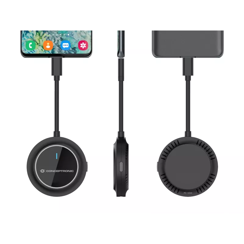 Conceptronic ATHERIC01B Wireless USB-C to HDMI Display Kit 1080P