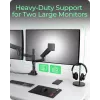 ICY BOX IB-MS702-T monitor mount / stand 144.8 cm (57 inch) Desk Black