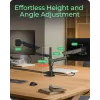 ICY BOX IB-MS702-T monitor mount / stand 144.8 cm (57 inch) Desk Black