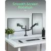 ICY BOX IB-MS702-T monitor mount / stand 144.8 cm (57 inch) Desk Black