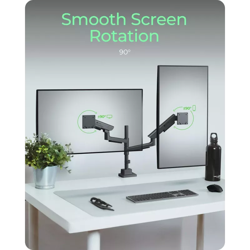 ICY BOX IB-MS702-T monitor mount / stand 144.8 cm (57 inch) Desk Black