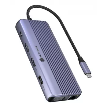 ICY BOX IB-DK4062-CPD Wired USB 3.2 Gen 1 (3.1 Gen 1) Type-C Anthracite