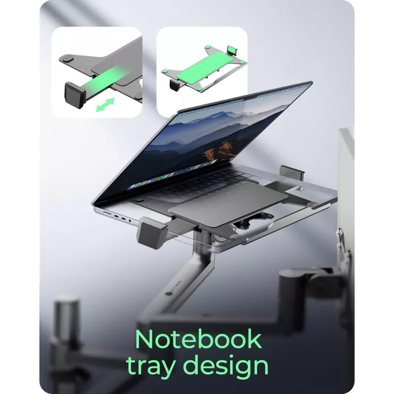 ICY BOX IB-MS622-T 81.3 cm (32 inch) Desk Black