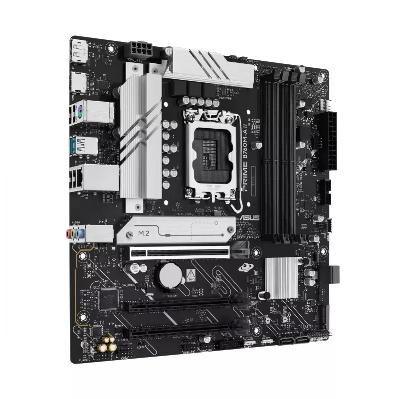 Motherboard ASUS PRIME B760M-A II-CSM — Intel B760, LGA1700, microATX, DDR5, up to 256GB, M.2/PCIe 4.0/SATA III, 2.5Gb Ethernet