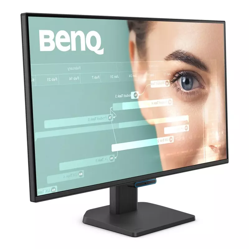 Monitor BenQ 27 inch 1080p FHD Eye-Care — 27 inch (68.6 cm), 1920×1080, 5 ms, IPS/LCD, matt, 16:9, 178°/178°, built-in speakers, VESA, black