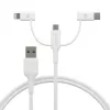dbramante1928 re-charge - 3in1 Cable–USB A to USB-A,C & Lightn-W