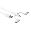 dbramante1928 re-charge - 3in1 Cable–USB A to USB-A,C & Lightn-W