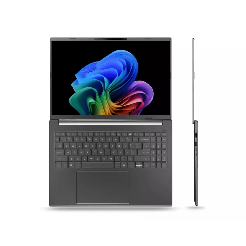 Laptop Acer Aspire 16 AI A16-61M-R473 — 16 inch WUXGA+ display, AMD Ryzen AI 5 330 3.4 GHz, 16 GB LPDDR5x, 512 GB SSD, Windows 11 Home, Grey