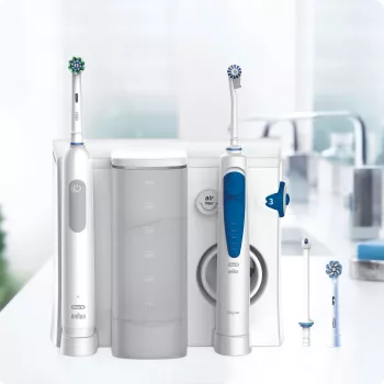 Oral-B Idropulsore Health Center Adult Rotating-oscillating toothbrush Blue, White