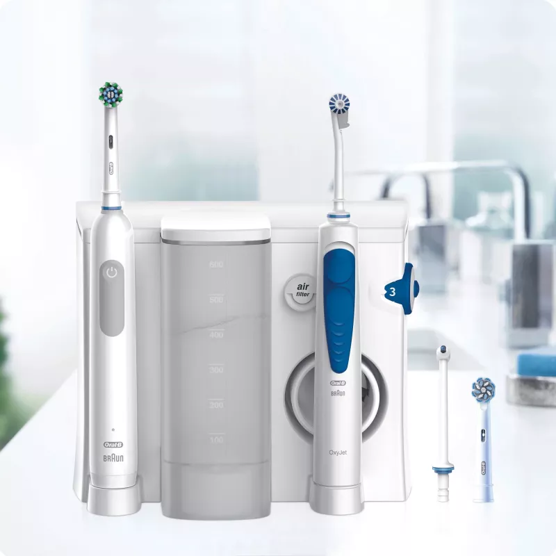 Oral-B Idropulsore Health Center Adult Rotating-oscillating toothbrush Blue, White