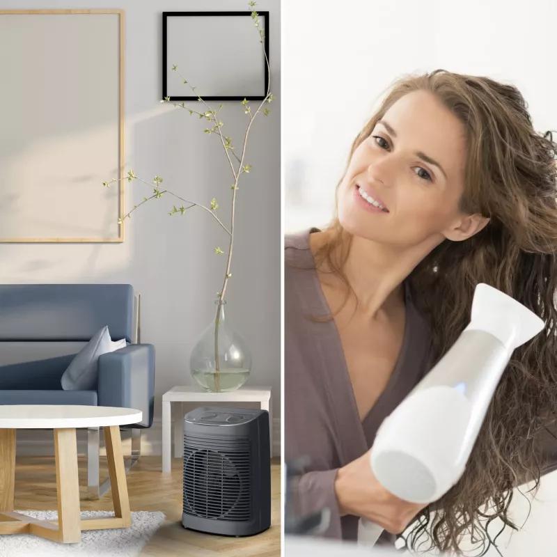 Rowenta Instant Comfort SO6511 Indoor Grey 2200 W Fan electric space heater