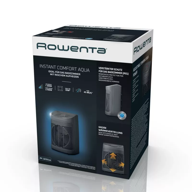 Rowenta Instant Comfort SO6511 Indoor Grey 2200 W Fan electric space heater