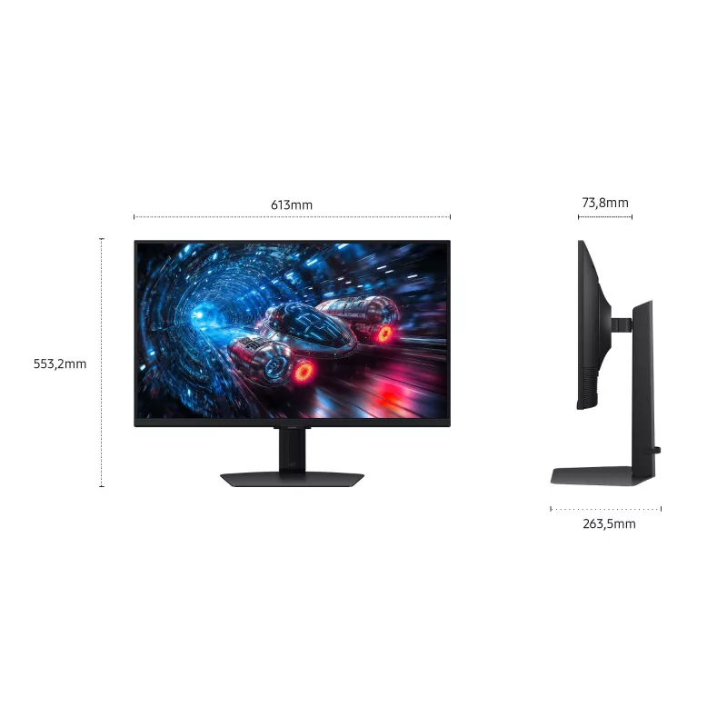 Samsung G70F computer monitor 68.6 cm (27 inch) 3840 x 2160 pixels 4K Ultra HD LCD Black