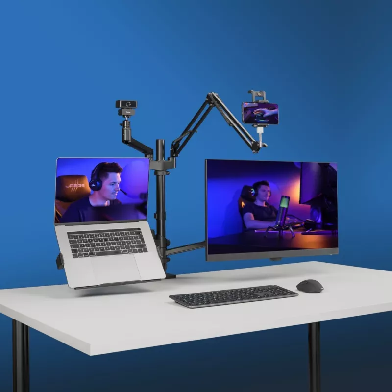 Hama 00004663 monitor mount / stand 81.3 cm (32 inch) Desk Black