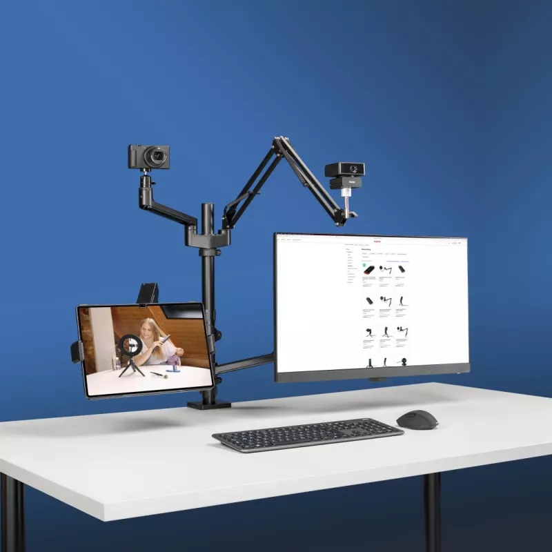 Hama 00004663 monitor mount / stand 81.3 cm (32 inch) Desk Black