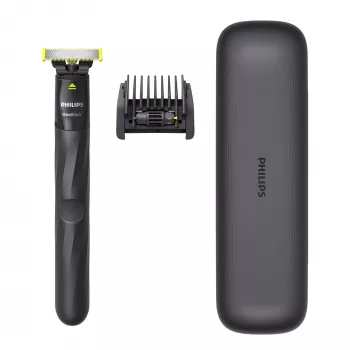 Shaver Philips Norelco OneBlade QP1424/65 Foil Shaver Black Grey