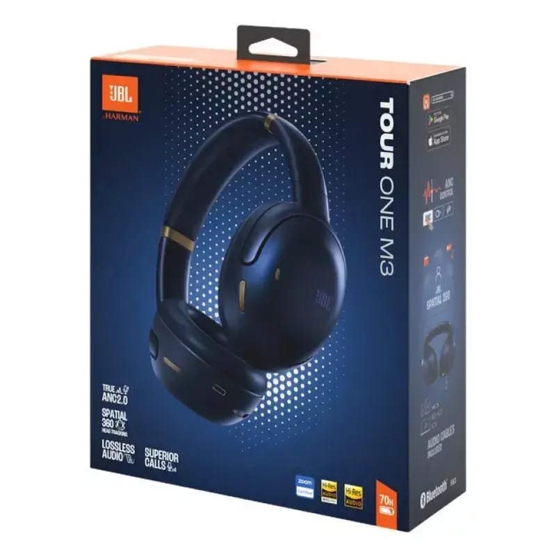 JBL Tour One M3 Headset Wired & Wireless Head-band Calls/Music USB Type-C Bluetooth Blue