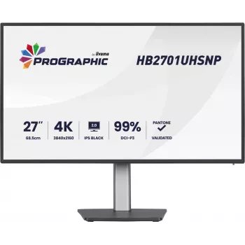 iiyama PROGRAPHIC HB2701UHSNP-B1 computer monitor 68.6 cm (27 inch) 3840 x 2160 pixels 4K Ultra HD LCD Black