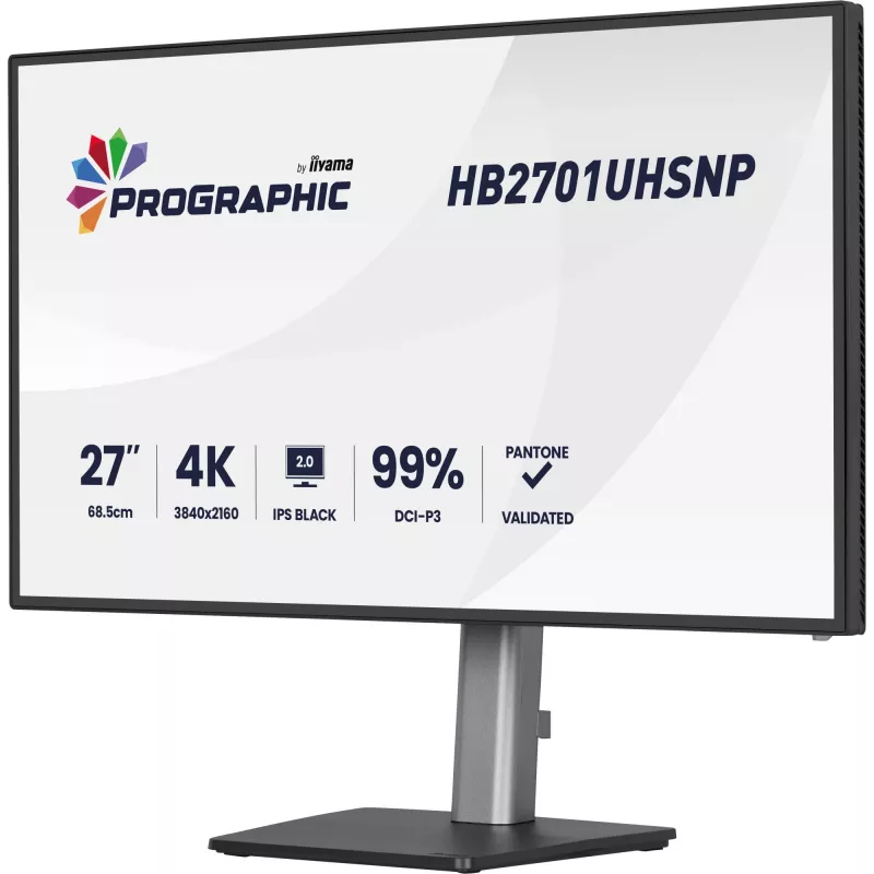 iiyama PROGRAPHIC HB2701UHSNP-B1 computer monitor 68.6 cm (27 inch) 3840 x 2160 pixels 4K Ultra HD LCD Black