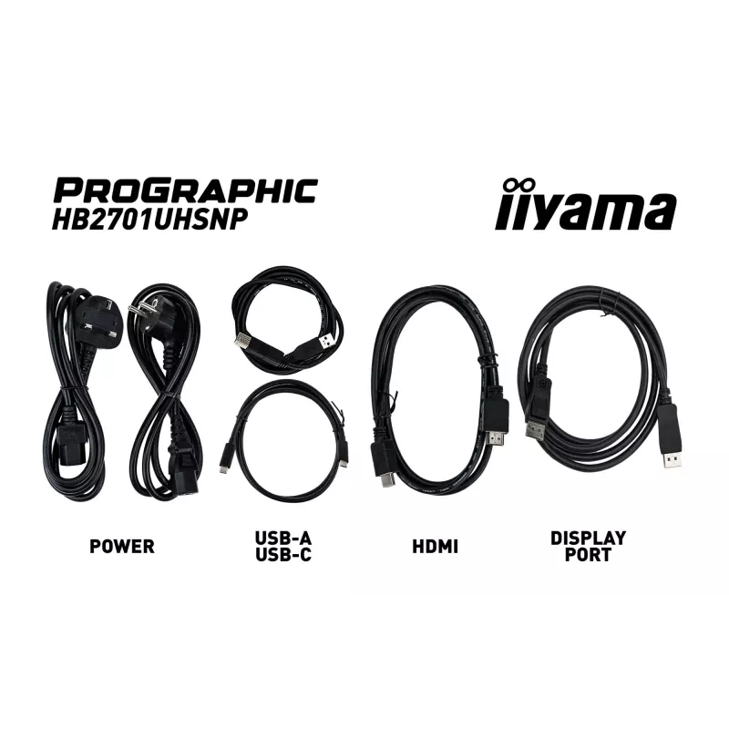 iiyama PROGRAPHIC HB2701UHSNP-B1 computer monitor 68.6 cm (27 inch) 3840 x 2160 pixels 4K Ultra HD LCD Black