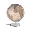 Table political globe TROIKA STELLAR LIGHT 30 cm diameter, classic design, AC powered, silver