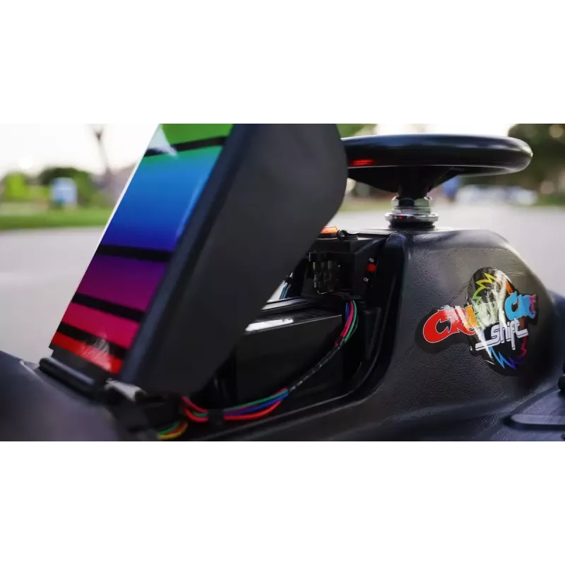 Electric drift kart Razor CRAZY CART Shift Lightshow — rechargeable lithium battery, LED lightshow, 13 km/h, 40 min