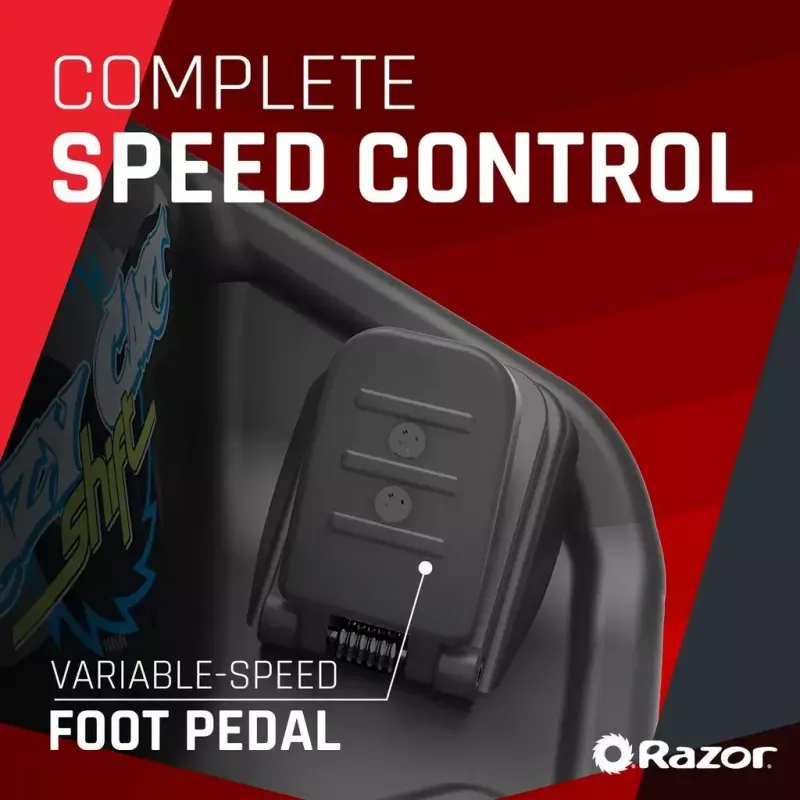 Electric drift kart Razor CRAZY CART Shift Lightshow — rechargeable lithium battery, LED lightshow, 13 km/h, 40 min