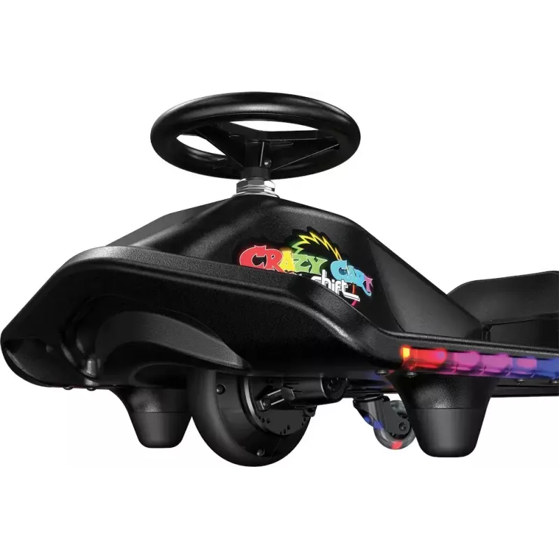 Electric drift kart Razor CRAZY CART Shift Lightshow — rechargeable lithium battery, LED lightshow, 13 km/h, 40 min