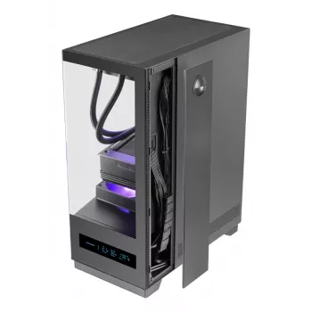 PC case TACENS MARS MC-PULSAR LCD ATX Midi Tower, tempered glass, front LCD, USB-C, supports GPU 33.2 cm