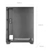 PC case TACENS MARS MC-PULSAR LCD ATX Midi Tower, tempered glass, front LCD, USB-C, supports GPU 33.2 cm