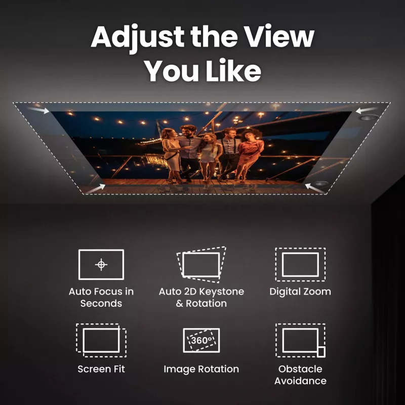 BenQ GV50p standard-throw DLP laser projector 1080p 500 ANSI lm, 16:9, 2.1 kg, 20,000 h