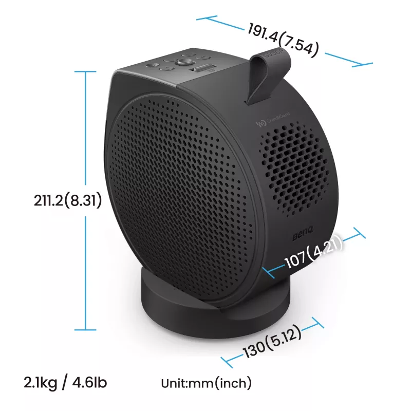 BenQ GV50p standard-throw DLP laser projector 1080p 500 ANSI lm, 16:9, 2.1 kg, 20,000 h