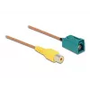 Cable FAKRA Z jack to RCA jack RG-179 32 cm DeLOCK