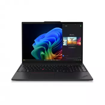 Laptop Lenovo ThinkPad T16 Gen 4 (AMD) — 16 inch WUXGA, AMD Ryzen AI 7 350 2GHz, 64GB DDR5, 1TB SSD, Windows 11 Pro, Black