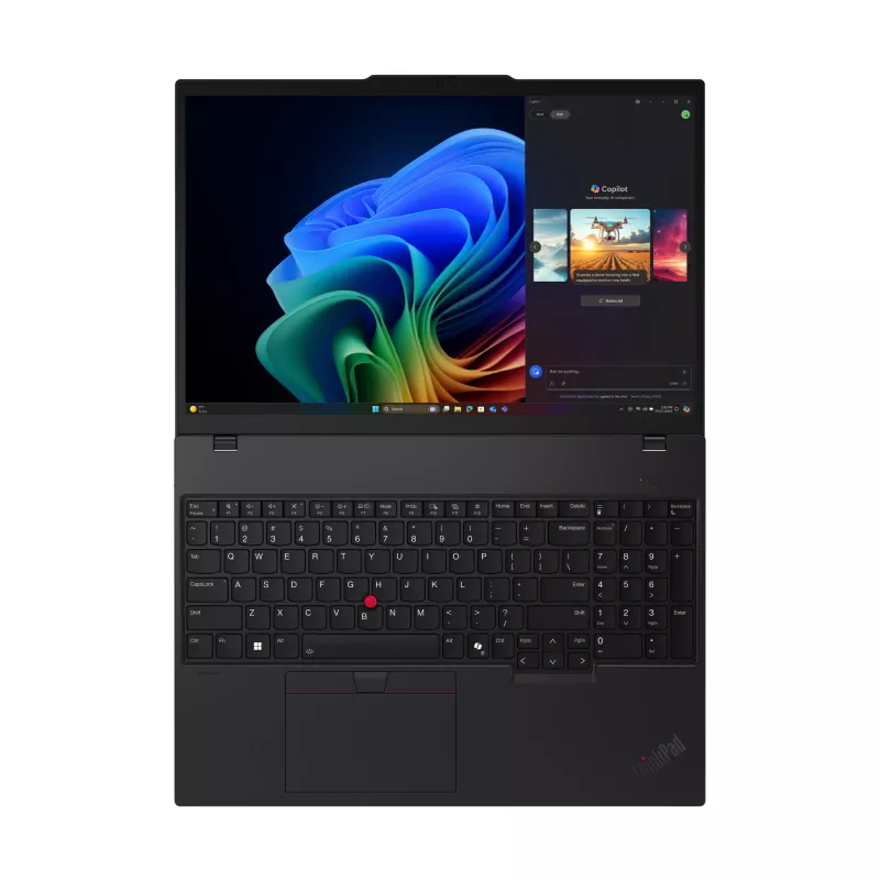 Laptop Lenovo ThinkPad T16 Gen 4 (AMD) — 16 inch WUXGA, AMD Ryzen AI 7 350 2GHz, 64GB DDR5, 1TB SSD, Windows 11 Pro, Black