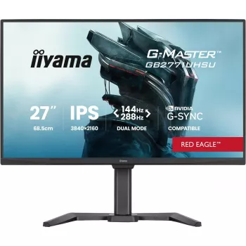 iiyama G-MASTER GB2771UHSU-B1 computer monitor 68.6 cm (27 inch) 3840 x 2160 pixels 4K Ultra HD LED Black