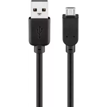 USB Cable Goobay 95735 0.3m USB A Micro-USB B Black