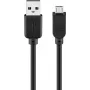 USB Cable Goobay 95735 0.3m USB A Micro-USB B Black