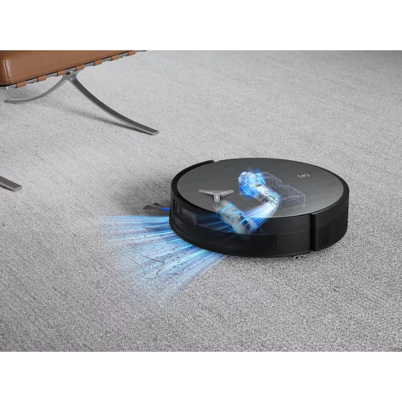 Robot vacuum cleaner Ecovacs Deebot X11 Pro Omni — black, Li‑Ion 6400 mAh, 206 min runtime, 0.22 L dust bin, base station 2.5 L