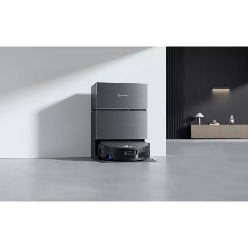 Robot vacuum cleaner Ecovacs Deebot X11 Pro Omni — black, Li‑Ion 6400 mAh, 206 min runtime, 0.22 L dust bin, base station 2.5 L