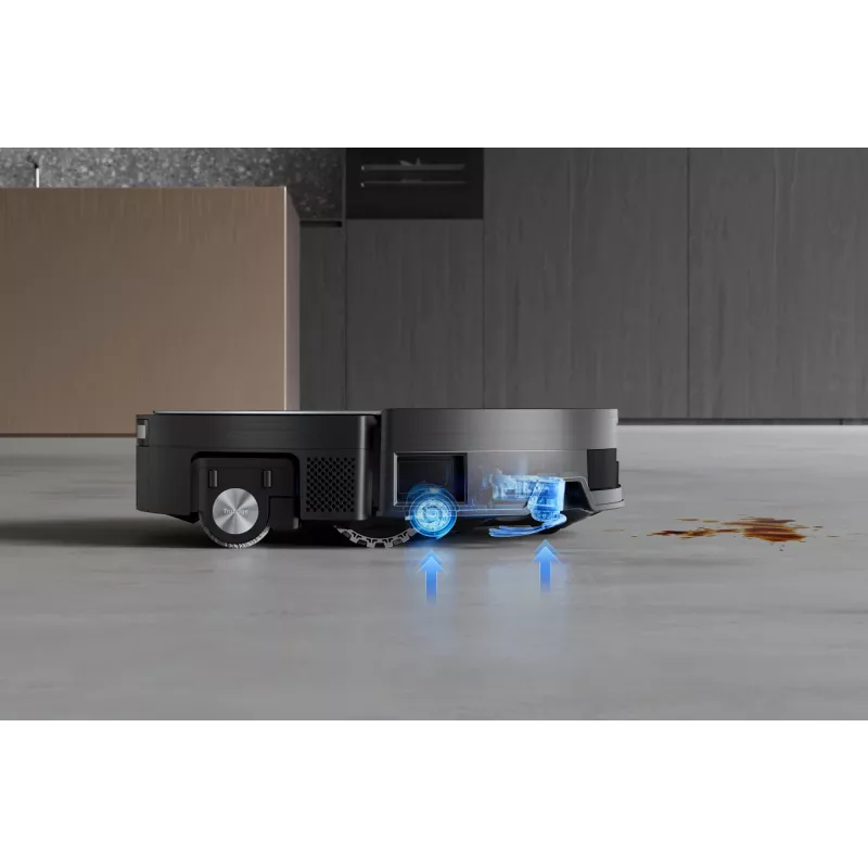Robot vacuum cleaner Ecovacs Deebot X11 Pro Omni — black, Li‑Ion 6400 mAh, 206 min runtime, 0.22 L dust bin, base station 2.5 L