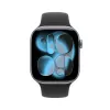 Apple Watch Series 11 GPS + Cellular 46mm Space Grey Aluminium Case with Black Sport Band - S/M