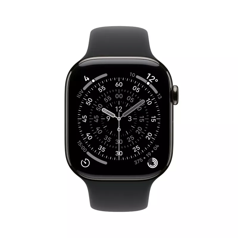 Smartwatch Apple Watch Series 11 GPS + Cellular 46mm Slate Titanium Case Black Sport Band S/M