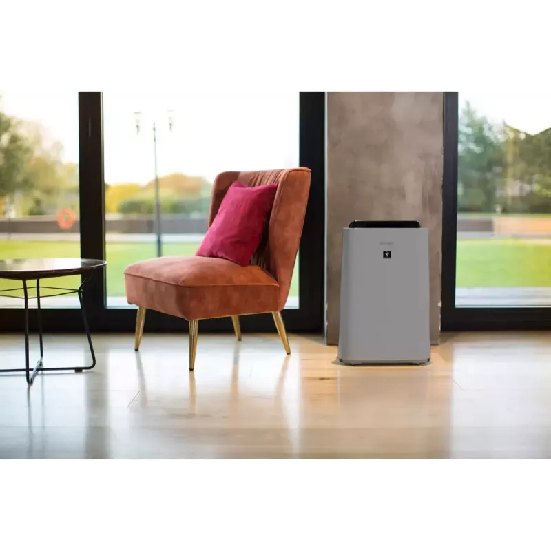 Air purifier Sharp UA-HD50E-L — 38 m² coverage, 306 m³/h, 55 dB, 54 W, Grey, 7.9 kg