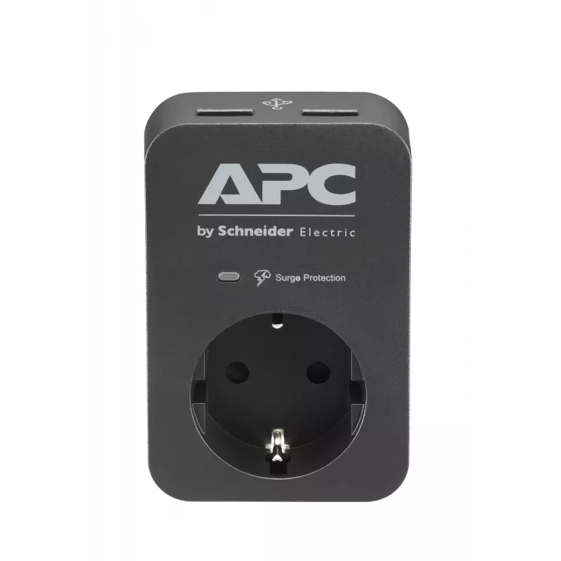 APC PME1WU2B-GR surge protector Black, Grey 1 AC outlet(s) 230 V