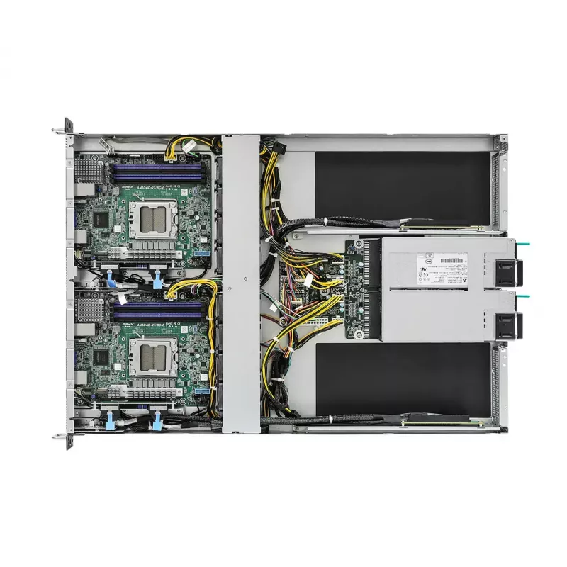 Server barebone ASRock 1U2N2G-AM5/2T — LGA 1718, DDR5 up to 48GB, 10Gb Ethernet, Aspeed AST2600, 1600W PSU