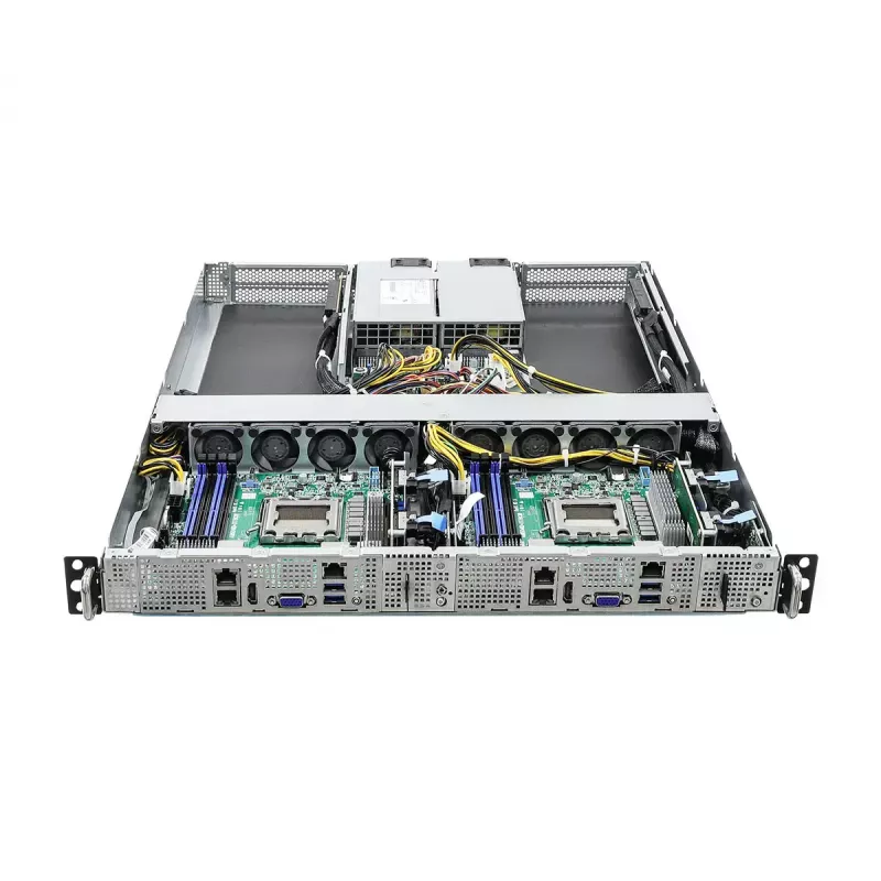 Server barebone ASRock 1U2N2G-AM5/2T — LGA 1718, DDR5 up to 48GB, 10Gb Ethernet, Aspeed AST2600, 1600W PSU