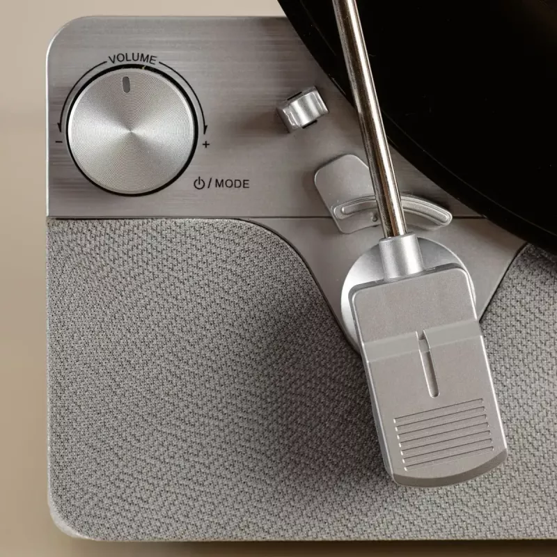 Belt-drive audio turntable Lenco LSA-071SI, fully automatic, grey, Bluetooth, 3.5 mm, 10 W
