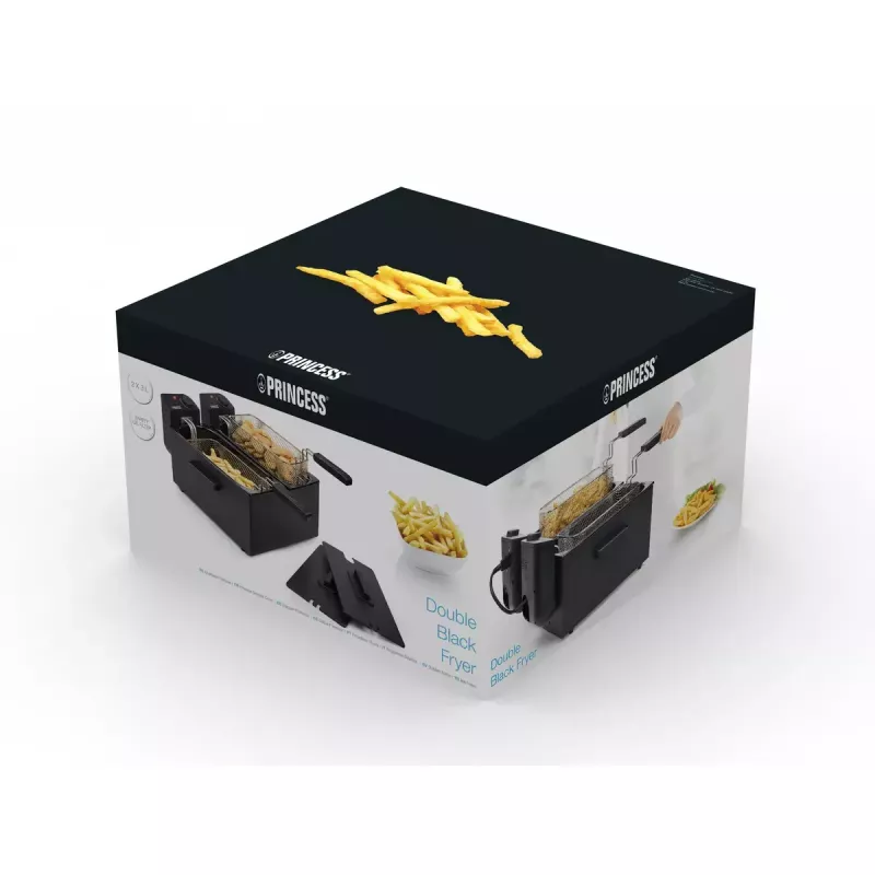 Deep fryer Princess 183028 Double Black Fryer 6 L 3600 W