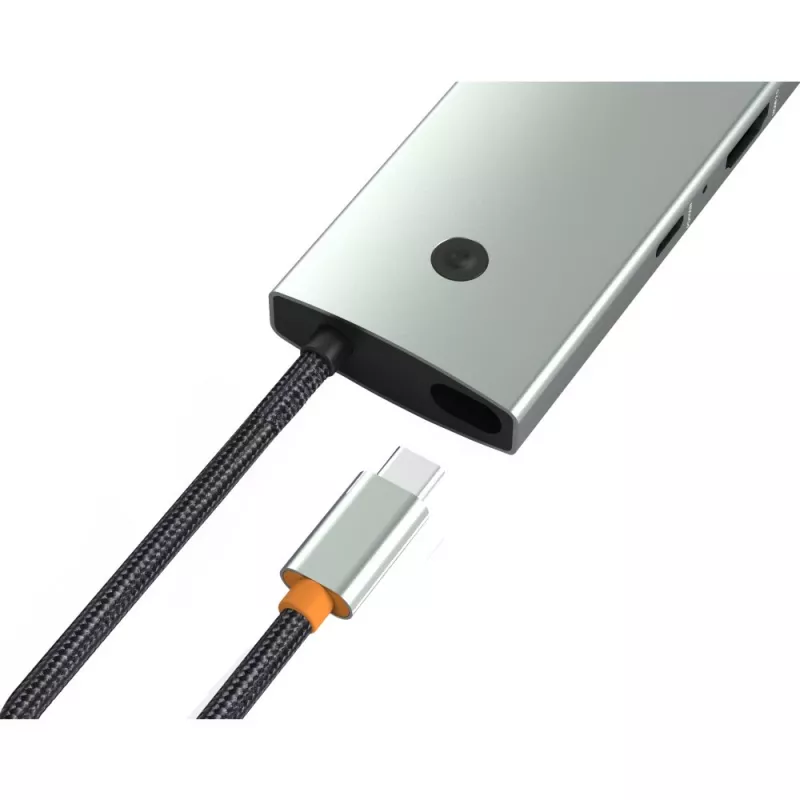 Techly IUSB32C-HUB6HPDI interface hub USB 3.2 Gen 1 (3.1 Gen 1) Type-C 5000 Mbit/s Aluminium